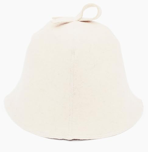 Ger3as - Gorro de Sauna, 100% Fieltro de Lana