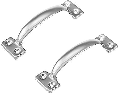 LIZAVO V171 6-1/2 Gate Handle, Screen Door Handle in Stainless Steel Color- 2 Pack