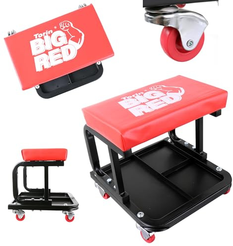 TC TECHNIC Silla de taller con ruedas con rodamientos Big Red