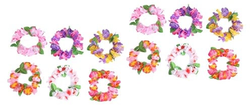 minkissy 48stücke Teiliges Bunte Hawaii Blumenkranz Stirnbänder Dekoration Für Luau-party Strandfeier Und Geburtstagsfeiern Leicht Und Tragbar Für Festliche Anlässe