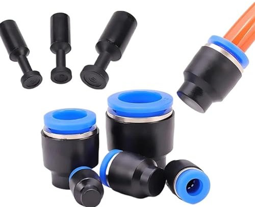 20PCS Luft Schlauch Dichtung Stecker PP PPF 4mm 6mm 8mm 10mm 12mm 16MM pneumatische Stecker Schnell Stecker Kunststoff Stecker Rohr Stecker (Color : PPF-6, Size : 20 pcs)