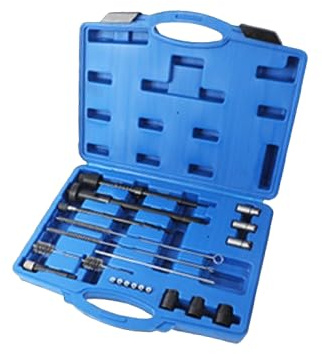 qpkung 22 PCS Einspritzdüsen Sitz Zündkerzen Reinigungssatz Einspritzdüse Cutter Abzieher Kammer Sitz.Reinigung,Universal Syringe Seal seat Cleaning Tool