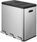 EKO Cubo de Basura 20L + 20L + 20L Esencial, Cubo De Basura Reciclaje Acero Inoxidable Triple Compartimento Cubo De Basura Cocina, Pedal y Cierre Suave Cubos De Basura De Reciclaje
