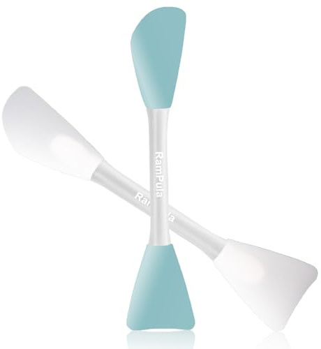 Mask Applicator Silicone Face Brush Face Mud Cream,Clay Mask,DIY,Modeling Mask Brushes DIY Mud Mixing Spatula Double-end Handheld Scoop Skin Care Make up Foundation Gel Cosmetic Tools