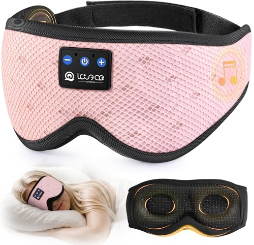 LOVE EYE Schlafmaske, 3D-Augenmak-Schlaf für Seitenschläfer, Damen und Herren, atmungsaktiv, lichtblockierend, Schlafkopfhörer, weich, leicht, Augenabdeckung für Reisen, Nachtarbeit, Nickerchen, Büro