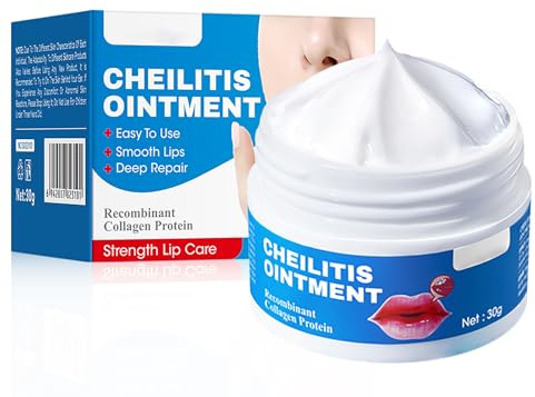 Chei-litis Ointment Lip Cream - Intensive Repair for Dry, Cracked, In-flamed Lips - Soothing Moisturiser for Angular Ch-eilitis, Chapped Lips & Irritation Relief - Gentle Lip Treatment Balm