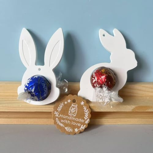 Skeadex Silikonformen Gießformen Ostern Geldgeschenke, 2 Stück Silikonform Ostern Anhänger Osterhase Silikonform Geldgeschenk Gießformen Silikon Ostern Gießform Frühling Giessform Geldgeschenk (B)