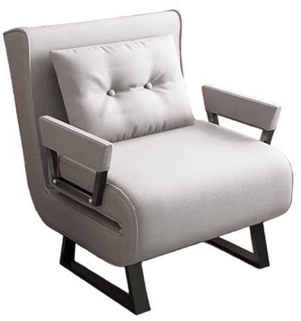 Bäddsoffa queen size utdrag, ergonomiskt tekniskt tyg, 6-positioners justerbart ryggstöd, konvertibel soffa för sovrum, vardagsrum, kontor