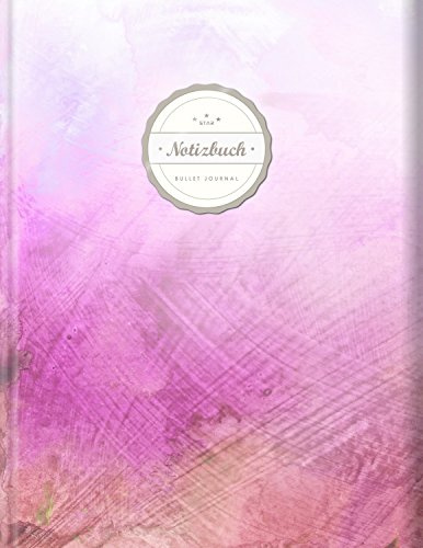 BULLET JOURNAL (©Star, A4, 156 Seiten, Softcover) || Mit Register || XXL Punktraster Notizbuch, Tagebuch, Gepunktete Seiten, Dot Grid Notebook, „Wischtechnik“