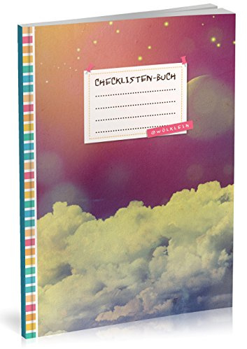Checklisten-Buch: To Do Listen Planer | Ca. A5 Softcover | 70+ Seiten mit Titel, Datum & Register | Perfekt für Aufgaben zum Abhaken, Bucket Listen, Reiseplaner uvm. | Motiv „Nachthimmel“