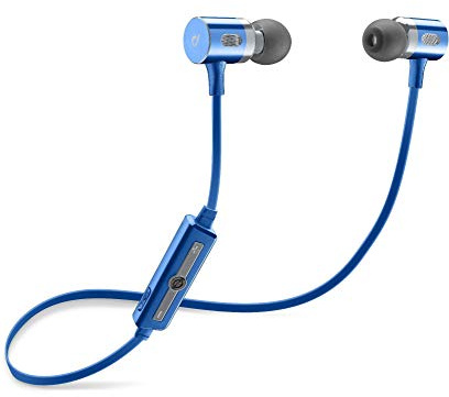 Cellularline btmosquitob interno orecchio stereofonico senza fili blu cuffia e Micro – Cuffie e microfoni (stereofonico, interno orecchio, Blu, senza fili, Intraurale, 5 H)