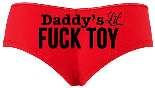Knaughty Knickers Daddys Little Lil Fuck Toy Fucktoy DDLG BDSM Owned Boyshort Black