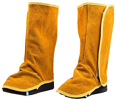 Leather Welding Spats,Leather Shoe Protector Covers,Welded Flame Resistant Protector Shoe Covers,Foot Safety Protection Covers