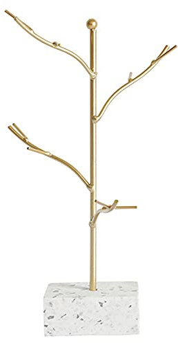 YUMUL Gold Schmuckbaum, Ständer Aufhänger Organizer Schmuck, Baum Gold Schmuckhalter, Schmuckhalter Aus Metall, Für Aufbewahrung Von Ketten, Ohrringen, Ringen