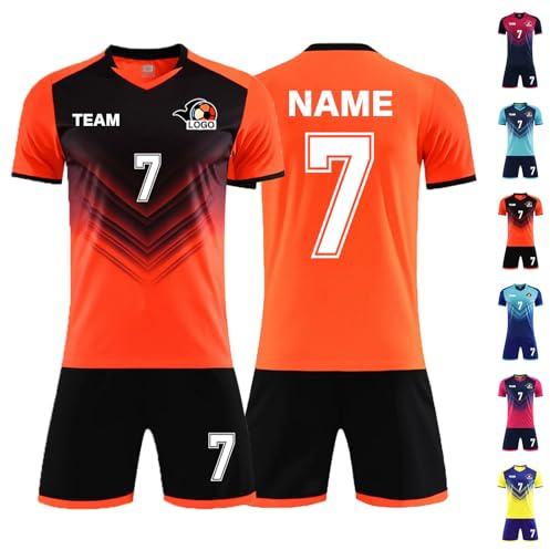LAIFU Trikot Kinder Manner Jungen Benutzerdefiniert Trikot Personalisierte Jeder Name Nummer Team Logo