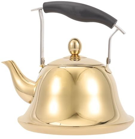ERINGOGO 2L Whistling Tea Kettle Stovetop, Stainless Steel Teapot Water Kettle with Removable Tea Infuser, Mirror Polished Retro Tea Maker for Gas, Induction