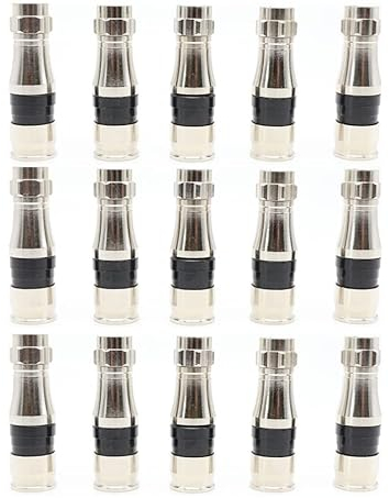 ANHAN Conector de compresión de cable coaxial RG11 tipo F con junta tórica de sellado climático, paquete de 15