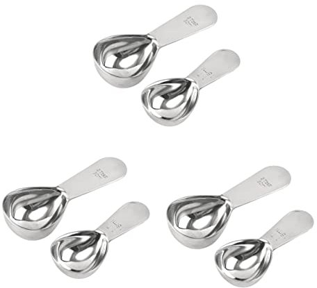 Juego De 3 Cucharas Medidoras De Acero Inoxidable Para Granos De Café Especias Para Uso Doméstico Y De Viaje (2 Unidades)
