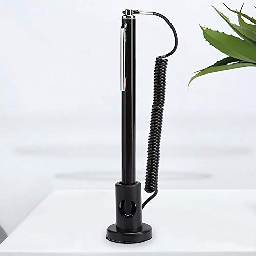 Bewinner Digitaler Stift für Touchscreen-Geräte, Kapazitiver Stift Universeller Aktiver Stift mit Federseil für Resistive Mobiltelefone/Blätter/MP4/Schreibblöcke (Schwarz)