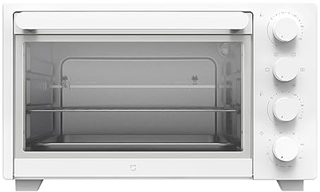 Horno de Convección de 32L,1600w,Control de Temperatura 70-230℃,Temporizador 120min,Ajuste Superior/Inferior Independiente,Con Asador,Luz Incorporada,Guantes Profesionales Incluidos