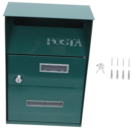 Hemobllo Briefkasten Hängender Wandbriefkasten Aus Metall Vorschlagsbox Für Zuhause Dekorativer Briefkasten Mit Ausreichend Fassungsvermögen Für Briefe Und Zeitungen