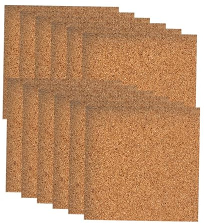 VILLCASE 30piezas Posavasos De Corcho Aislantes Antideslizantes Almohadillas para Tazas Resistentes Al Calor