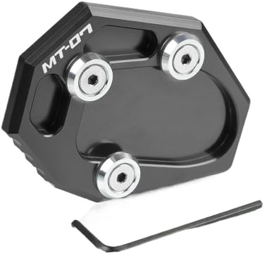 Stützplatte Plattenpolster Motorrad Kickstand Seite Stehen Erweiterung Enlarger Platte Pad Für YA&MAHA MT-07 MT07 Tracer 700 MT 07 Moto Käfig XSR 700 2022 2023