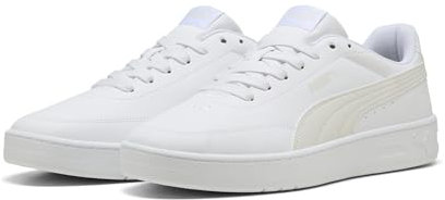 PUMA Unisex Court Classic CleanSneaker, Puma vit ånga grå, 47 EU