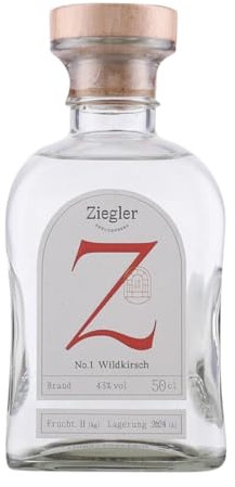 Orujo Aguardiente Ziegler Nº 1 Wildkirsch Botella Medium 50 cl