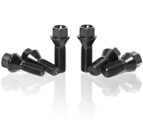 Cttabkl Kompatibel Mit F10 F30 F15 F16 2003-2019 Auto-Radmuttern, Schrauben, Muttern, Stehbolzen, M12x1,5, M14x 1,5, M14x 1,25, 4 Stück Radschraubenmuttern(152)