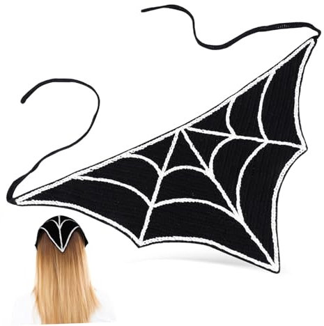 FOMIYES Halloween Kopftuch Spinnennetz Haartuch Damen Dreieckstuch Erwachsene Kopfschmuck Party Kopfdekor Kostüm Zubehör
