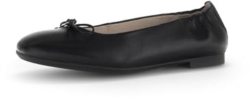 Gabor Damen Klassische Ballerinas, Frauen Flats,Moderate Mehrweite (G),Ballerina-Schuhe,Ballett-Schuhe,Ballet-Flats,schwarz,40 EU / 6.5 UK