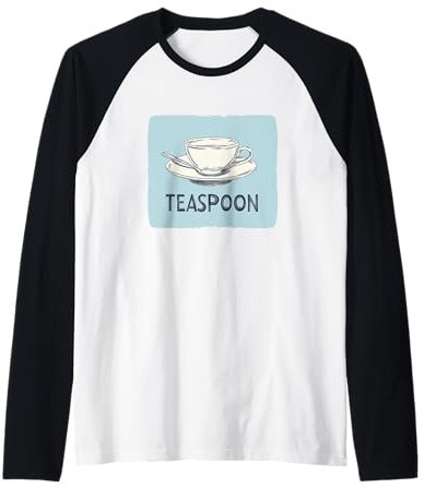Costume de cuillère à café amusant pour les amateurs de thé et de cuillère Manche Raglan