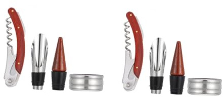ULTECHNOVO 6pièces Set Ouvre-Bouteille De Verseur à Et Collier pour Bouteille Une Boîte