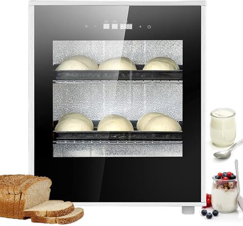 lilishangmao Armadio di Lievitazione per Pasta Madre da 40 L - Macchina Professionale per La Fermentazione dello Yogurt, con Doppie Griglie A Rete, Controllo Preciso di Temperatura