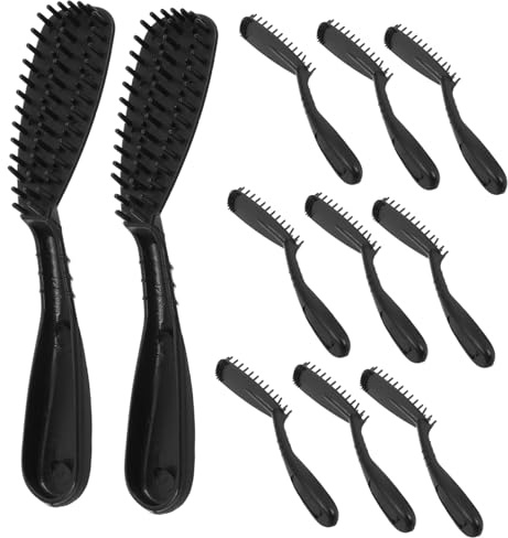 DECOMELODY 12 Pièces Kit de Brosse à Teinture pour Cheveux Pinceaux Applicateurs Précis Résistants Chaleur pour Salon et Usage Domestique Poils Fins pour Couverture Uniforme