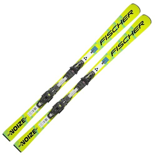 Ski Alpinski Carvingski Slalomski - Fischer RC4 Noize ST Yellow Superflex - On-Piste Rocker - inkl. Bindung RC4 Z12 GW Z3,5-12 - für präparierte Piste only - geeignet für Gute Fahrer und Experten