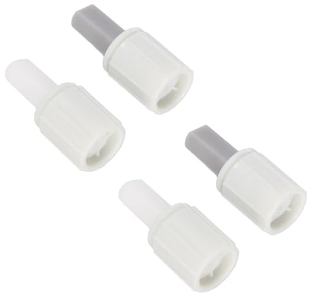 Ruimou 2 Pairs Bisagras De Asiento De Inodoro (Izquierda/Derecha)/Bisagras Amortiguación De Plástico Blanco Para Sistema De Cierre Suave Amortiguado Del Asiento Del Inodoro | Material plástico