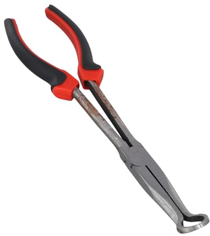 Emiif Spark, pinza per rimozione cavi, in acciaio al carbonio, strumento professionale per riparazioni automobilistiche, con manico antiscivolo, per piccoli spazi (pinza rotonda