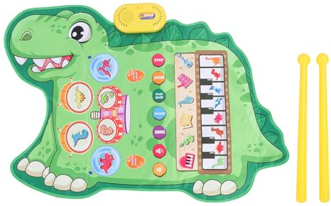 Naroote Baby-Musikmatte, Niedliche Klaviermatte mit Trommelfunktion, Fördert Das Musikalische Potenzial, Pädagogisches Musikspielzeug für Kinder Im Alter von 1 Bis 2 Jahren