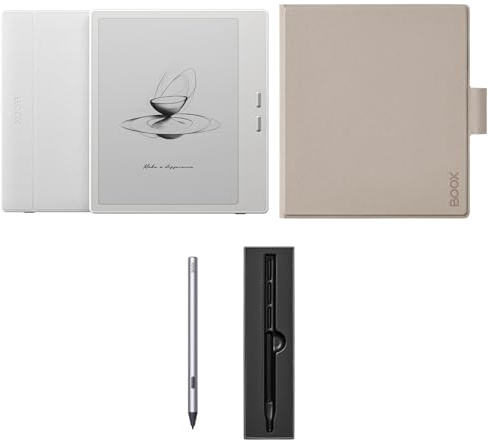 BOOX Go 7 Lápiz Lote ePaper Tablet 7” B/N Luz Frontal (Blanco) | 64 GB 300 ppi Android 13 BT WiFi