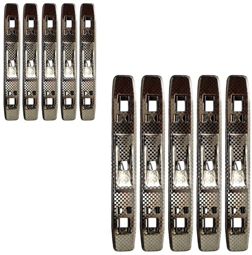 DADA LAB Tippniederhalter 10er Set - Metall Tippniederhalter für Ordner & Ringbücher - Dokumentenhalter für Loseblatt Sammlung - Ersatz Ordnerklemme
