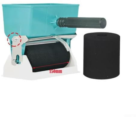 Aplicador de rodillo de pegamento manual, rodillo aplicador de pegamento manual de 180 ml con interruptor de control de flujo para carpintería, muebles, cartón, fábrica, herramienta de mano (6
