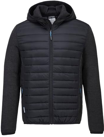Portwest T832 Veste Bi Matière Baffle KX3 Ourlet et Poignets Élastiqués | Gris chiné, XL, Polyester, Ouverture Frontale Zippée, Tissu Gratté, Envers Gratté, Doublure Intérieure en Insulatex, 4 Poches