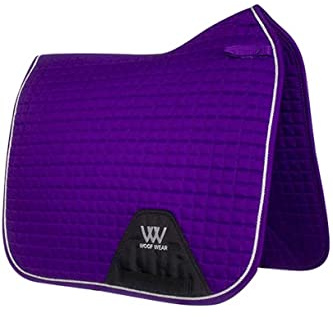 Woof Wear Dressage Saddle Cloth - Ultra Violet - Anatomic shaping with high wither design - Girth strap separation loops