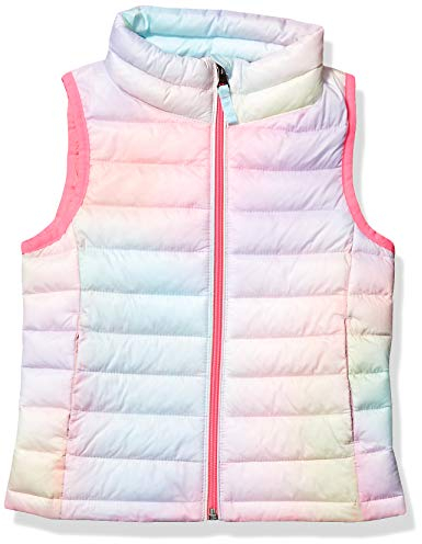 Amazon Essentials Piumino Smanicato Ripiegabile Impermeabile Leggero Bambine e Ragazze, Rosa Sfumature, 6-7 Anni