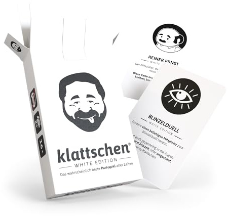 DENKRIESEN klattschen White Edition | Erweiterung ab 16 Jahren | Offizielle Erweiterung mit neuen Karten und zusätzlichen Spielideen für noch mehr Partyspaß.