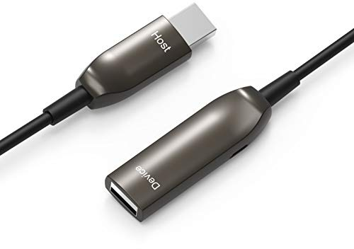 Jeirdus Cavo in fibra ottica 15meters USB 3.0 AOC A-maschio a A-femmina, prolunga attiva Jumper, trasferimento dati ad alta velocità 5 Gbps, utilizzabile con Play Station