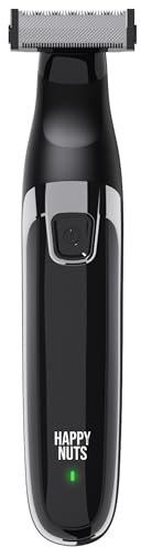 HAPPY NUTS The Ballber™ Electric Body Hair Trimmer for Men - Mens Body Groomer Kit for Privates - IPX7 Waterproof Shaver for Hard to Reach Areas