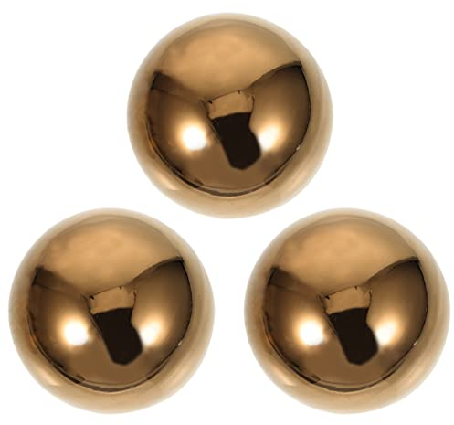 3Stück Edelstahl Gartenkugel, Spiegelpoliert Hohlkugel Reflektierende Gazing Ball, Schwimmende Teichkugeln Nahtlose Dekokugel Spiegelkugel für Ornament Dekorationen